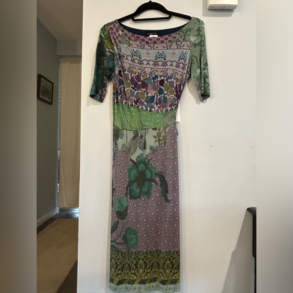 Pretty patterned Italian spring dress.